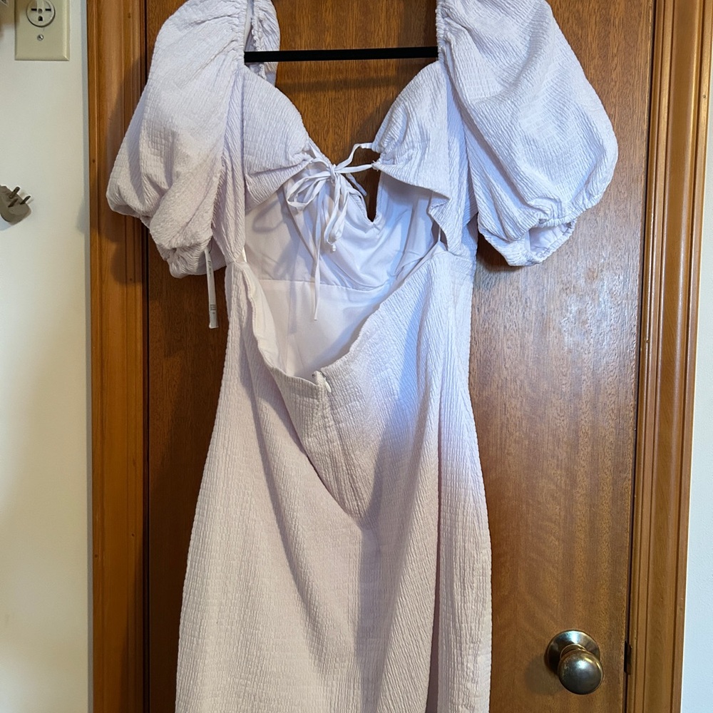 Guess Off-Shoulder White Mini Dress - Picture 5 of 7
